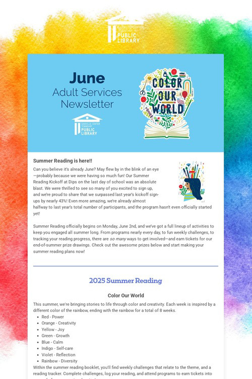 Adult Services Newsletter