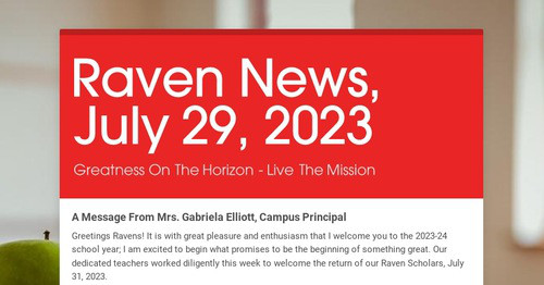 Raven News, July 29, 2023