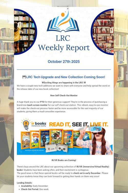 LRC Weekly Update