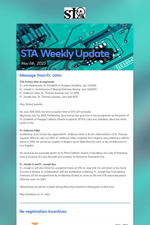 STA Weekly Update