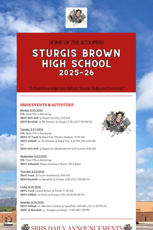 STURGIS BROWN HIGH SCHOOL