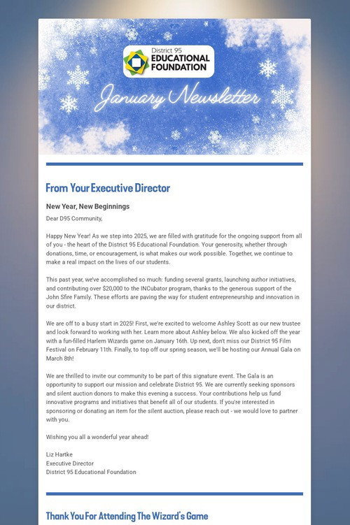 January Newsletter