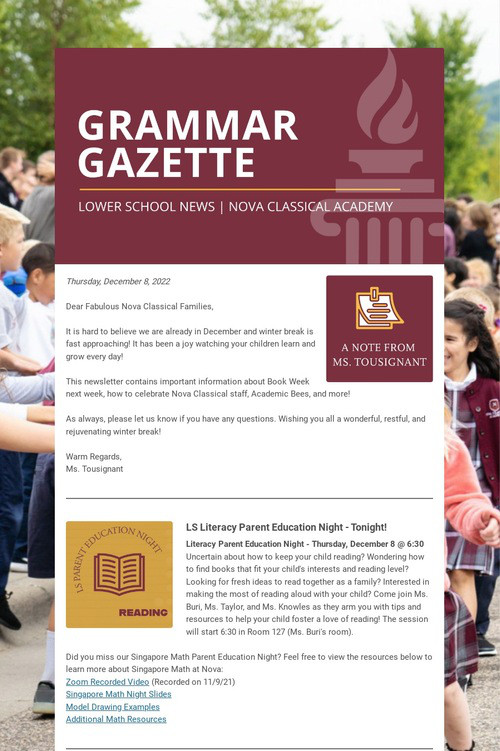GRAMMAR GAZETTE