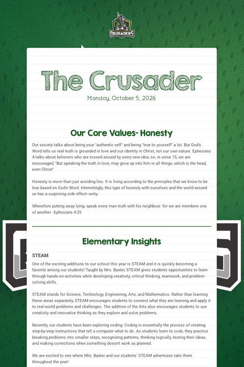 The Crusader 10/5