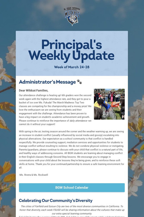 Principal's Weekly Update