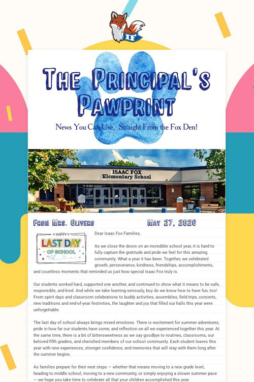 The Principal's Pawprint