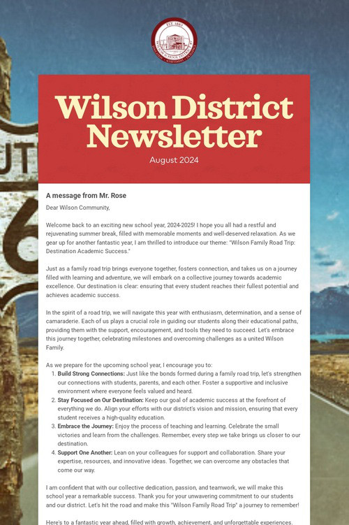 Wilson District Newsletter