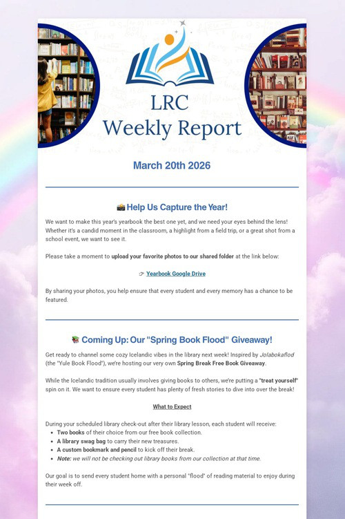 LRC Weekly Update