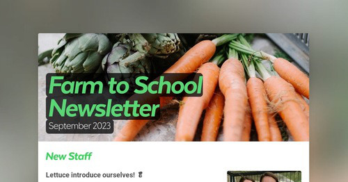 Farm to School Newsletter