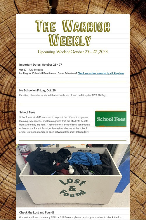 The Warrior Weekly
