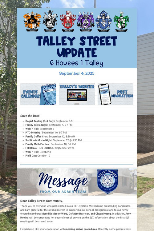 Talley Street Update