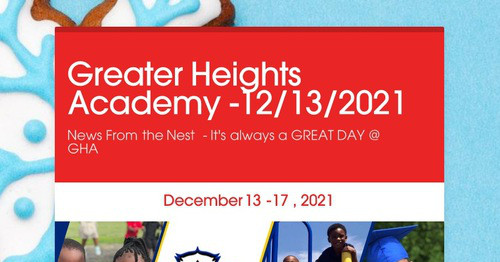 Greater Heights Academy -12/13/2021