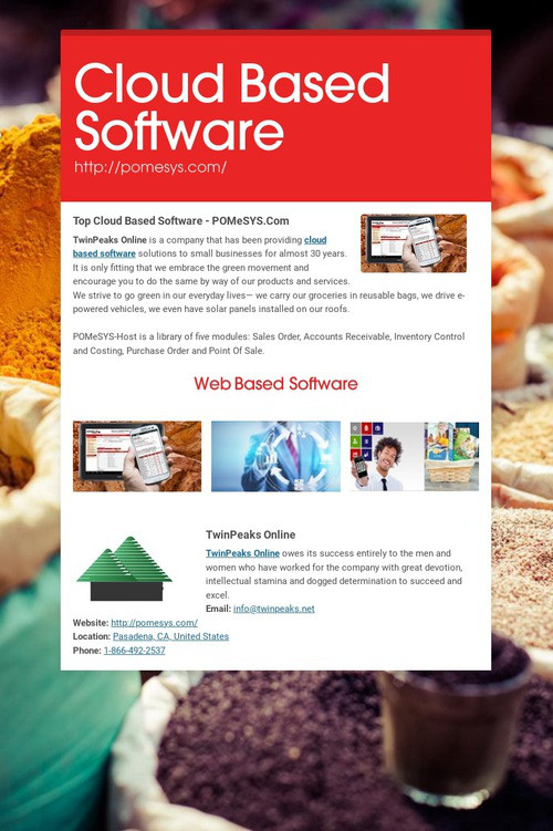 Cloud Based Software