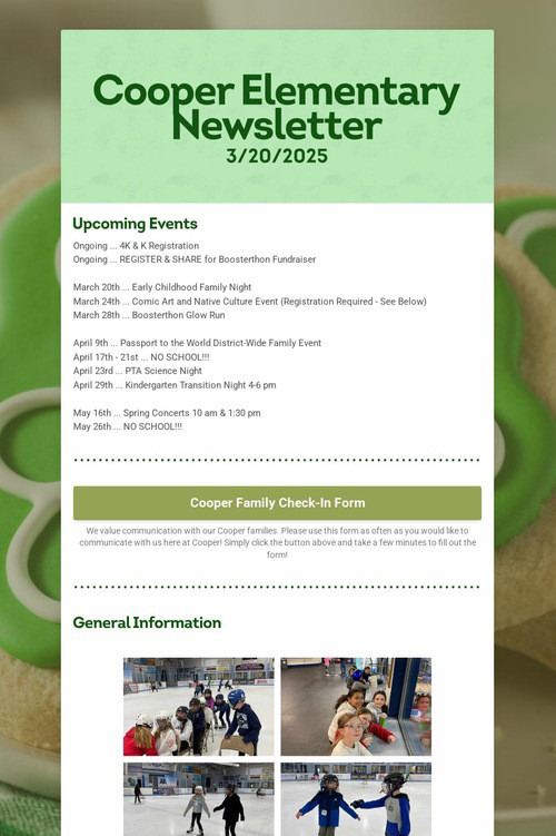 Cooper Elementary Newsletter
