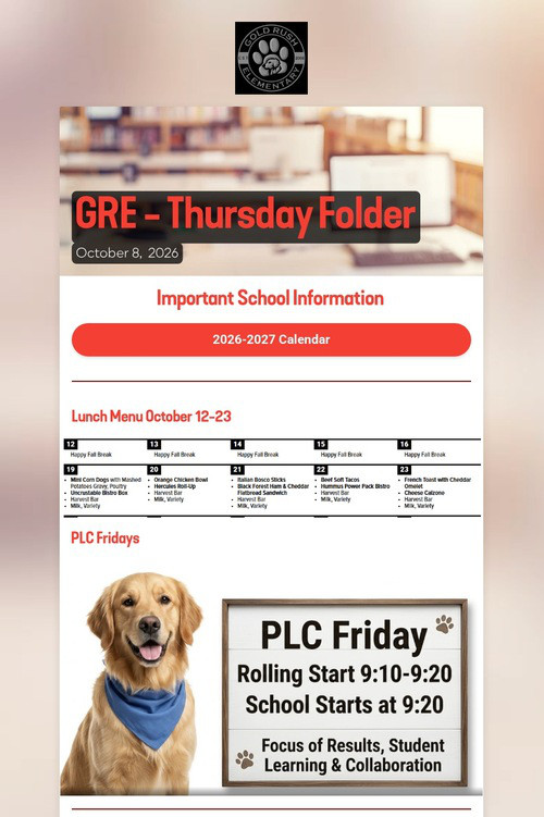 GRE - Thursday Folder