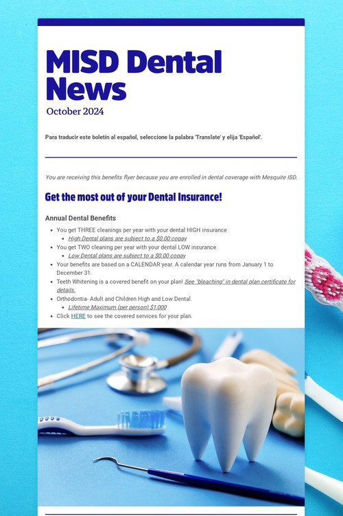 MISD Dental News