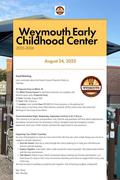 Weymouth Early Childhood Center