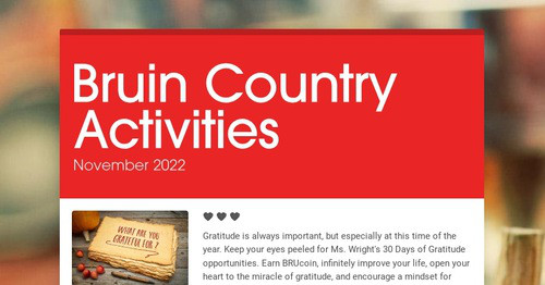 Bruin Country Activities
