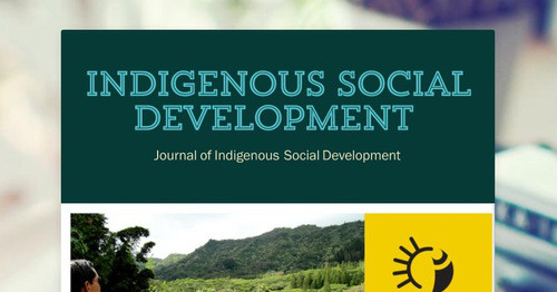 Indigenous Social Development | Smore Newsletters for Education