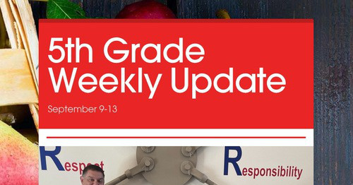 5th Grade Weekly Update