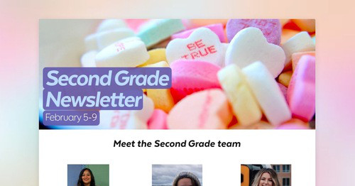 Second Grade Newsletter