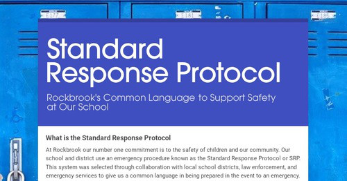 Standard Response Protocol