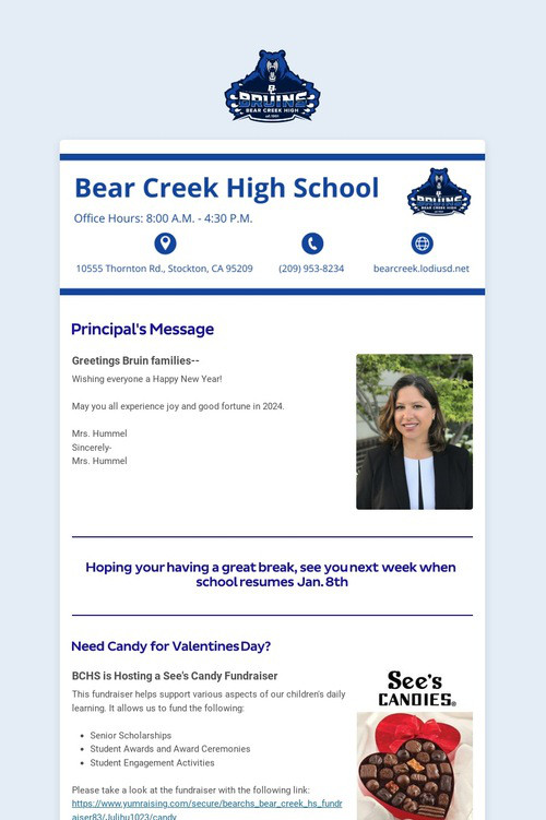 12/31/2023 BCHS Weekly Newsletter