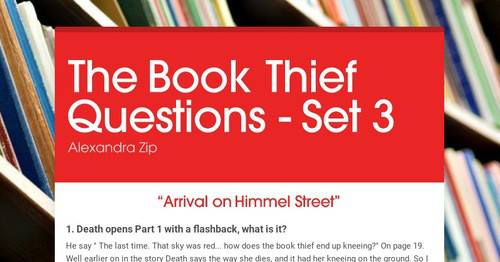 book thief essay questions