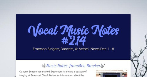 Vocal Music Notes #2.14