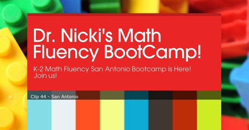 Dr. Nicki's Math Fluency BootCamp! | Smore Newsletters for Business
