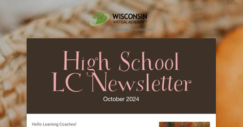 High School LC Newsletter