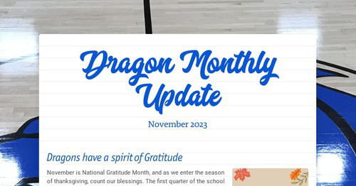 Dragon Monthly Update