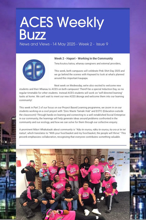 ACES Weekly Buzz