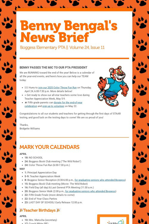 Benny Bengal's News Brief