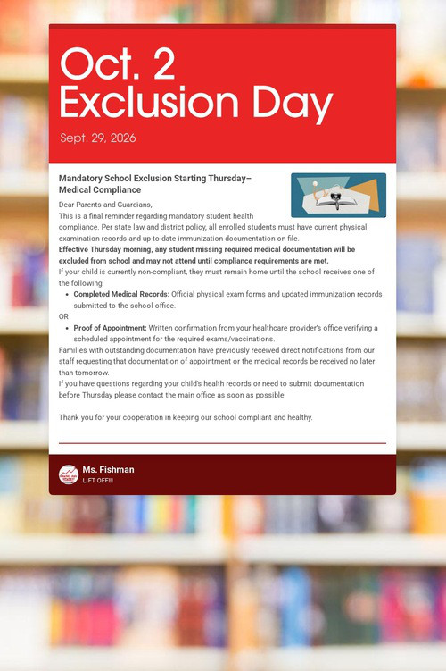 Oct. 2 Exclusion Day