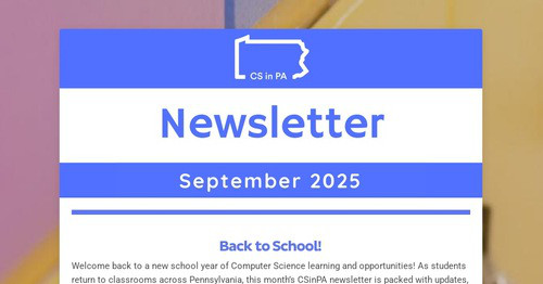 September 2025 Newsletter