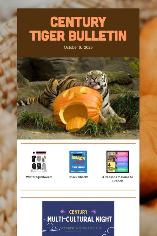 CENTURY              TIGER BULLETIN