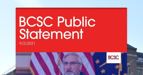 BCSC Public Statement