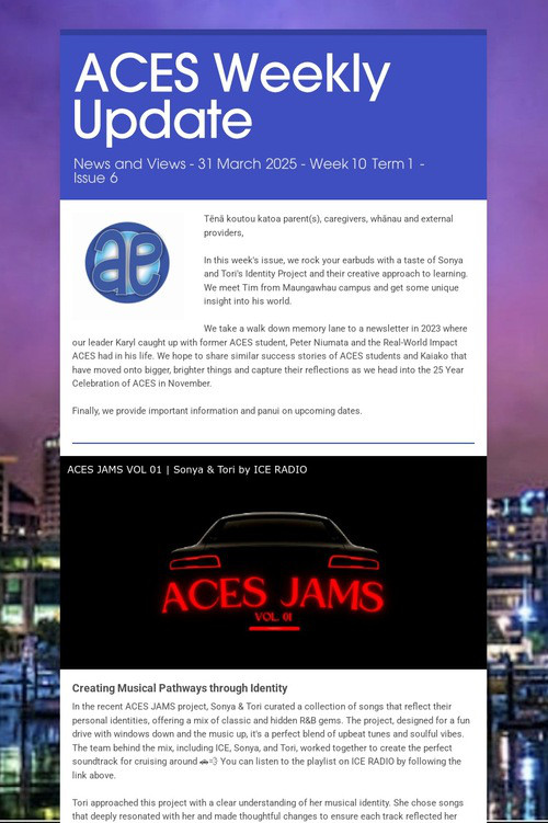 ACES Weekly Update