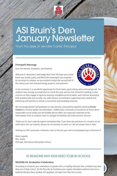 ASI Bruin's Den January Newsletter