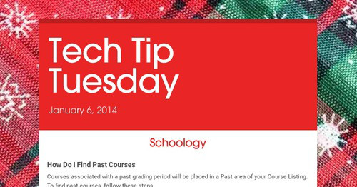 Tech Tip Tuesday | Smore Newsletters
