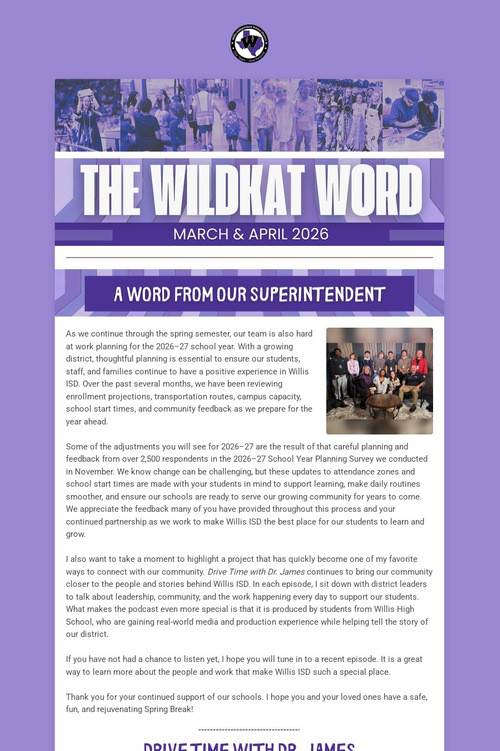 The Wildkat Word: March & Apr 2026