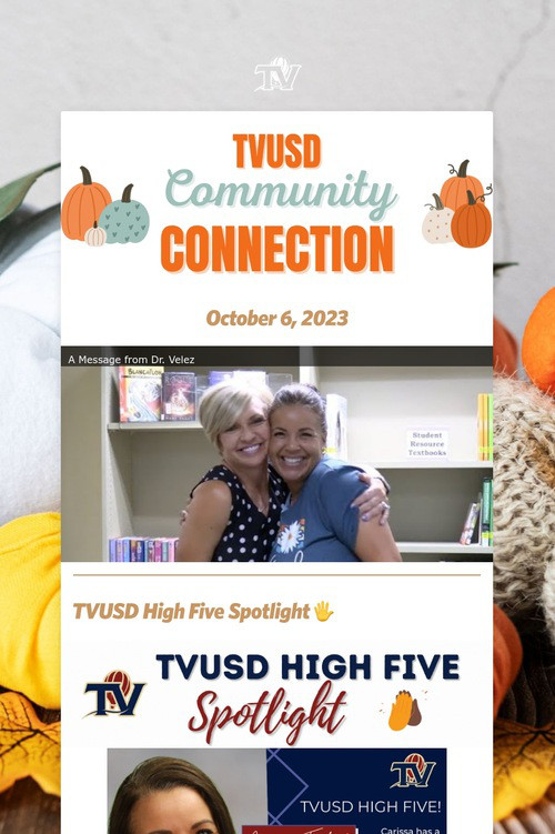 TVUSD COMMUNITY CONNECTION