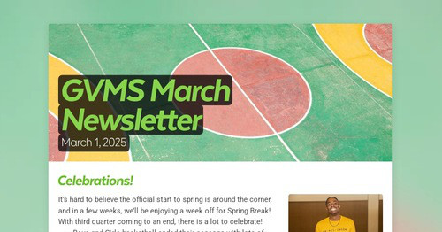 GVMS March Newsletter