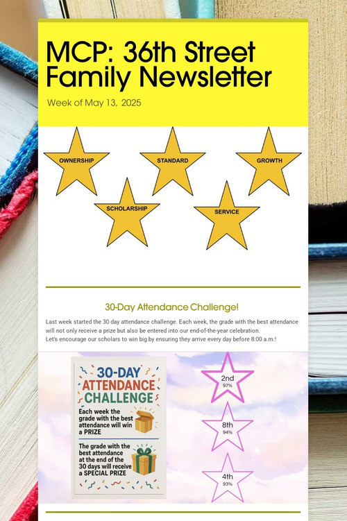 MCP: 36th Street Family Newsletter