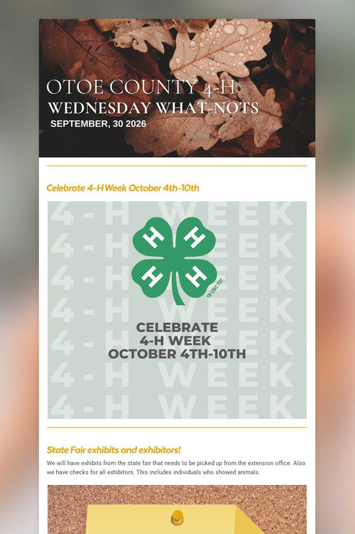 Wednesday What-Nots 9/30