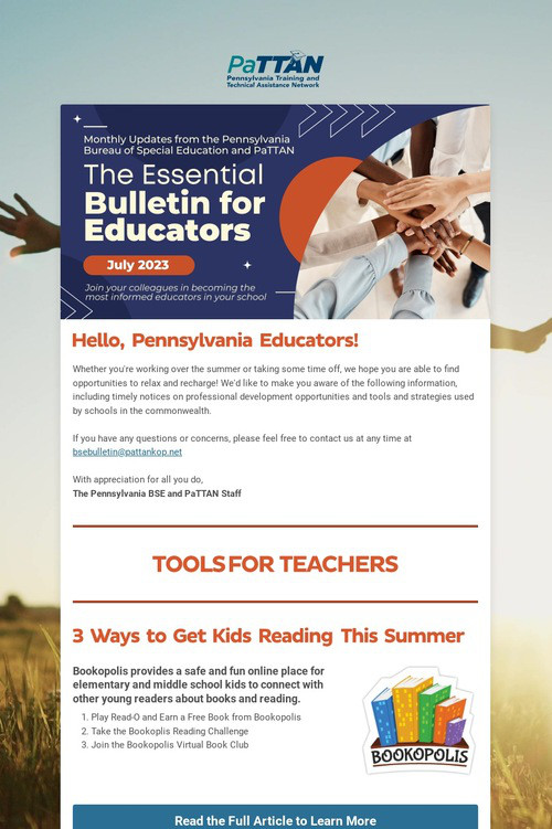 Essential Bulletin for Educators