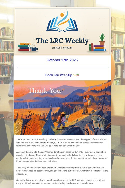 LRC Weekly Update