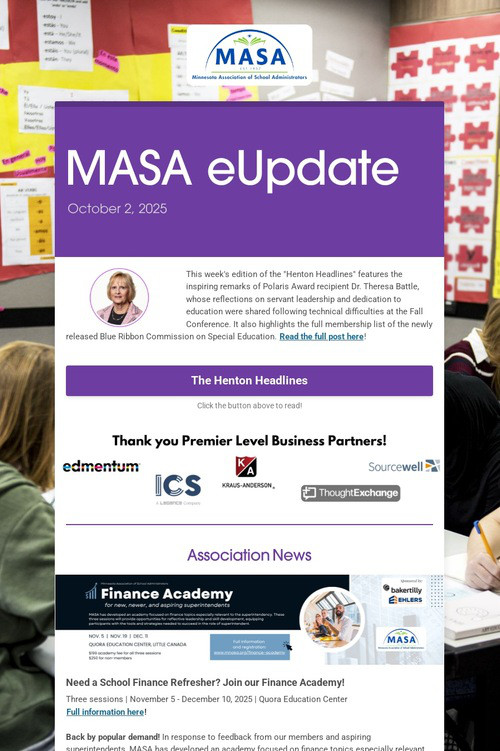 MASA eUpdate