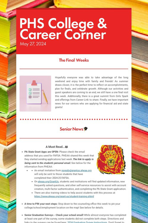 PHS College & Career Corner